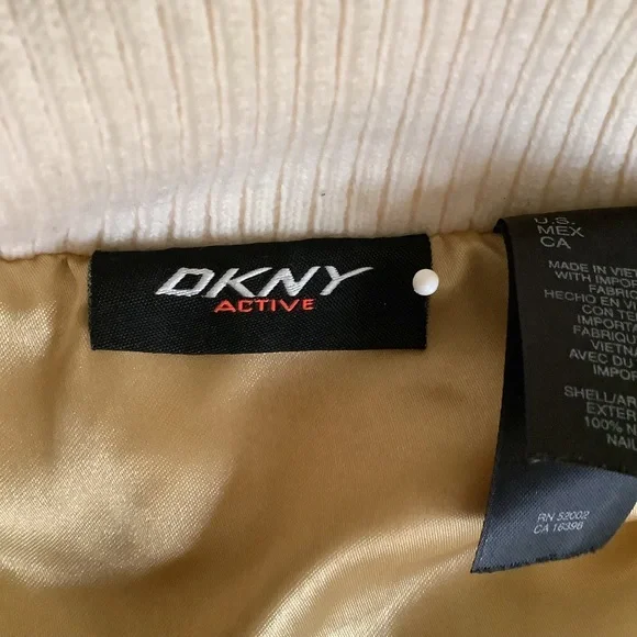 DKNY Ivory Down Feather Vest - Picture 2 of 13